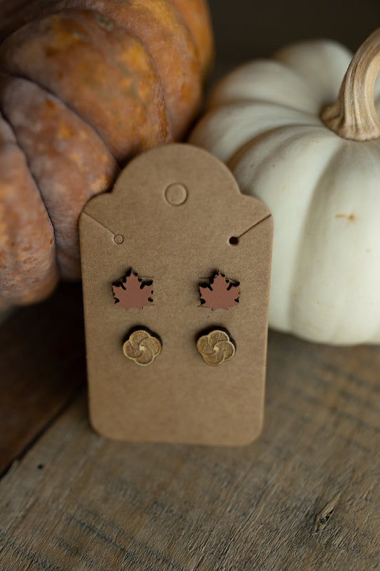 Autumn Wood Earrings