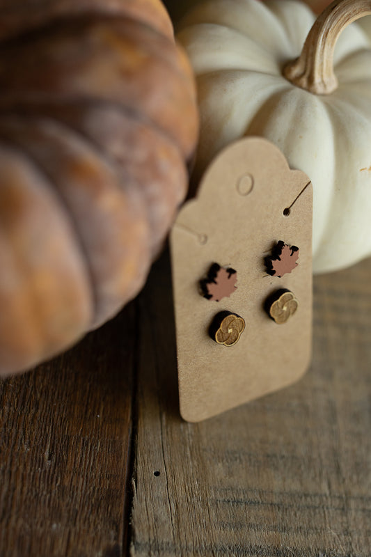 Autumn Wood Earrings