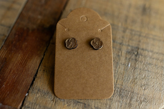 Bagel Wood Earrings