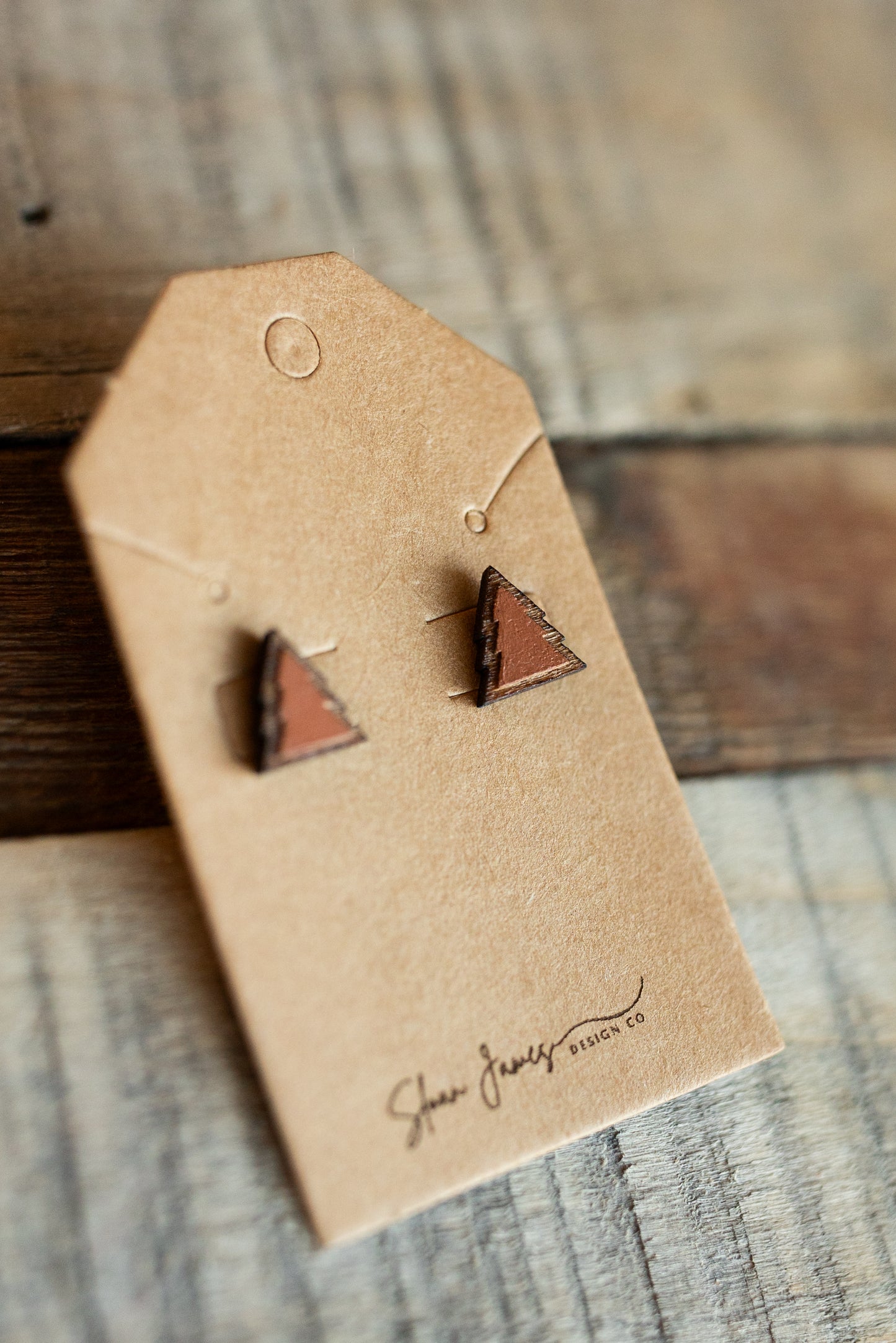 Stud Earrings - Christmas Tree