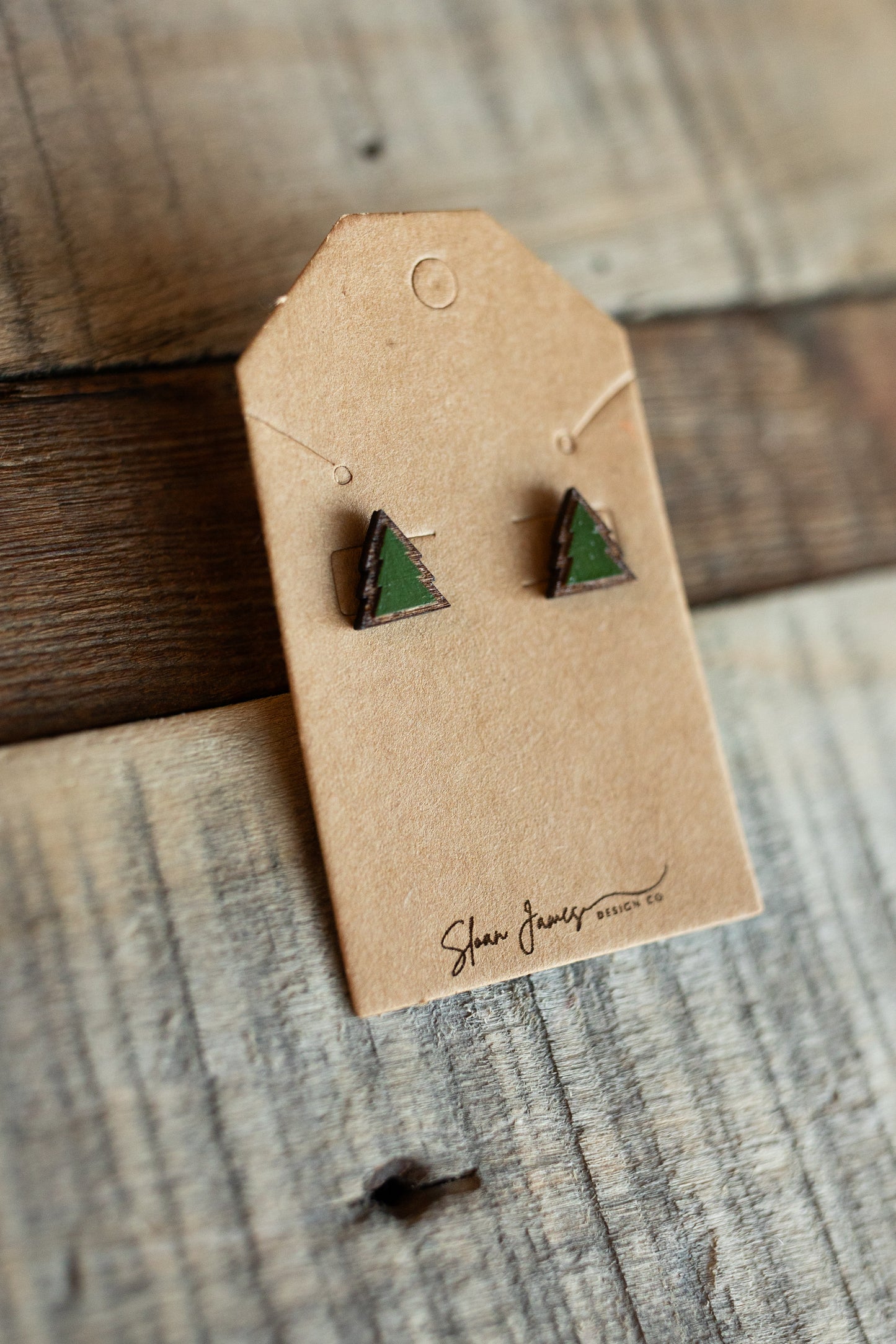 Stud Earrings - Christmas Tree